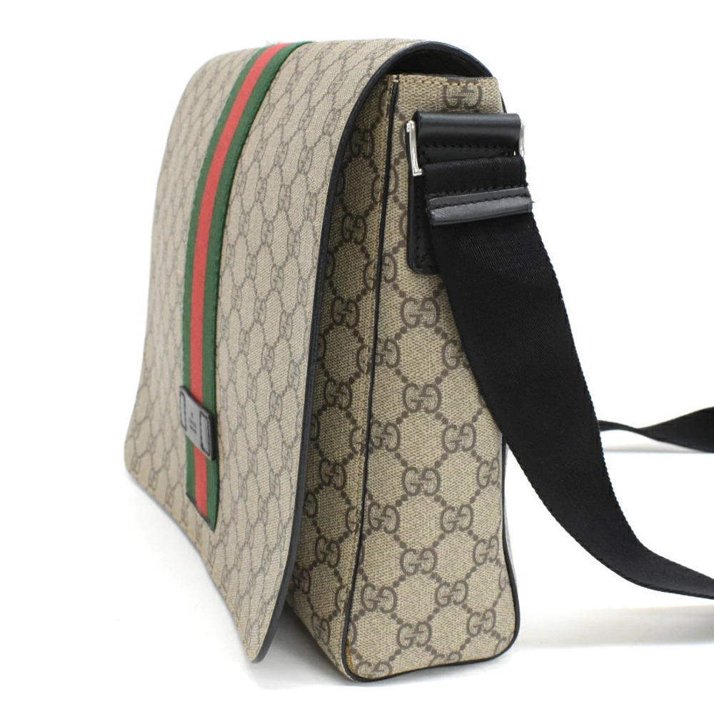 Gucci Supreme Stripe Messenger Beige GG Shoulder Web Bag